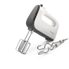 Philips Viva Collection HR3740 Hand Mixer with Turbo Function - Powerful Performance in White/Cashmere Grey
